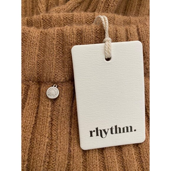 Rhythm. Livin $50 Daisy Knit Short Mocha NEW WITH TAGS - Picture 4 of 4
